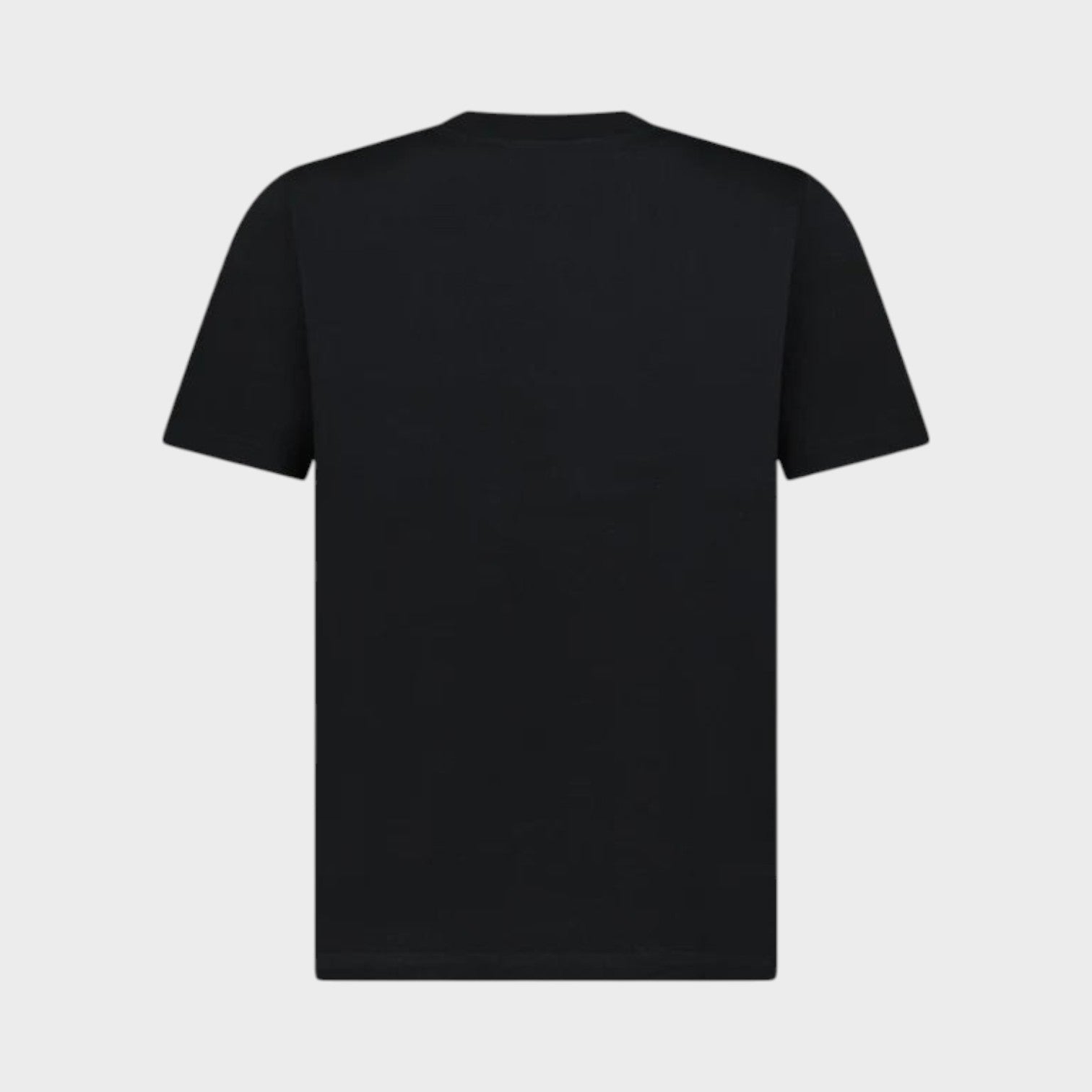 Supplied Fashion black cotton short sleeve t-shirt from the CASABLANCA Afro Cubism Tennis Club collection, back view.