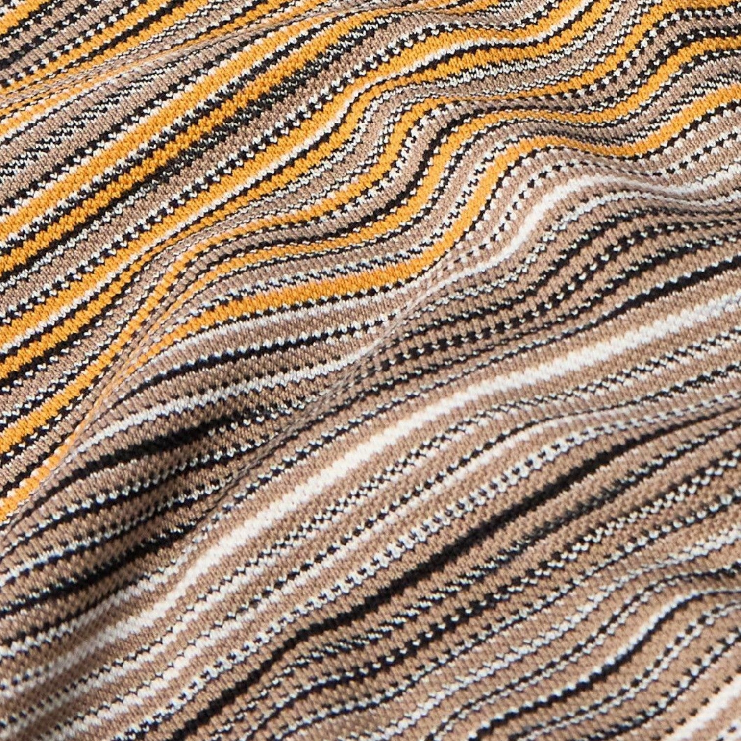 Supplied Fashion Missoni polo shirt featuring a multi-coloured space-dyed cotton piqué fabric with wavy texture
