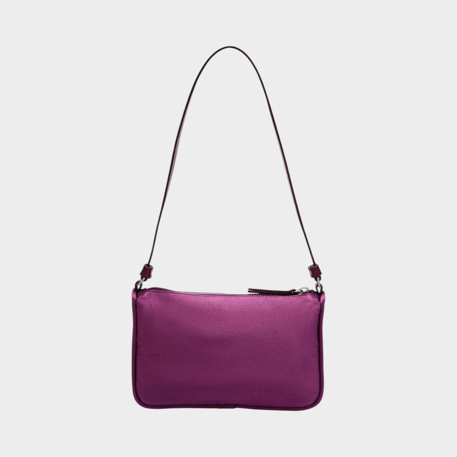 Palm Angels Satin Palm Shoulder Bag Purple | Palm Angels