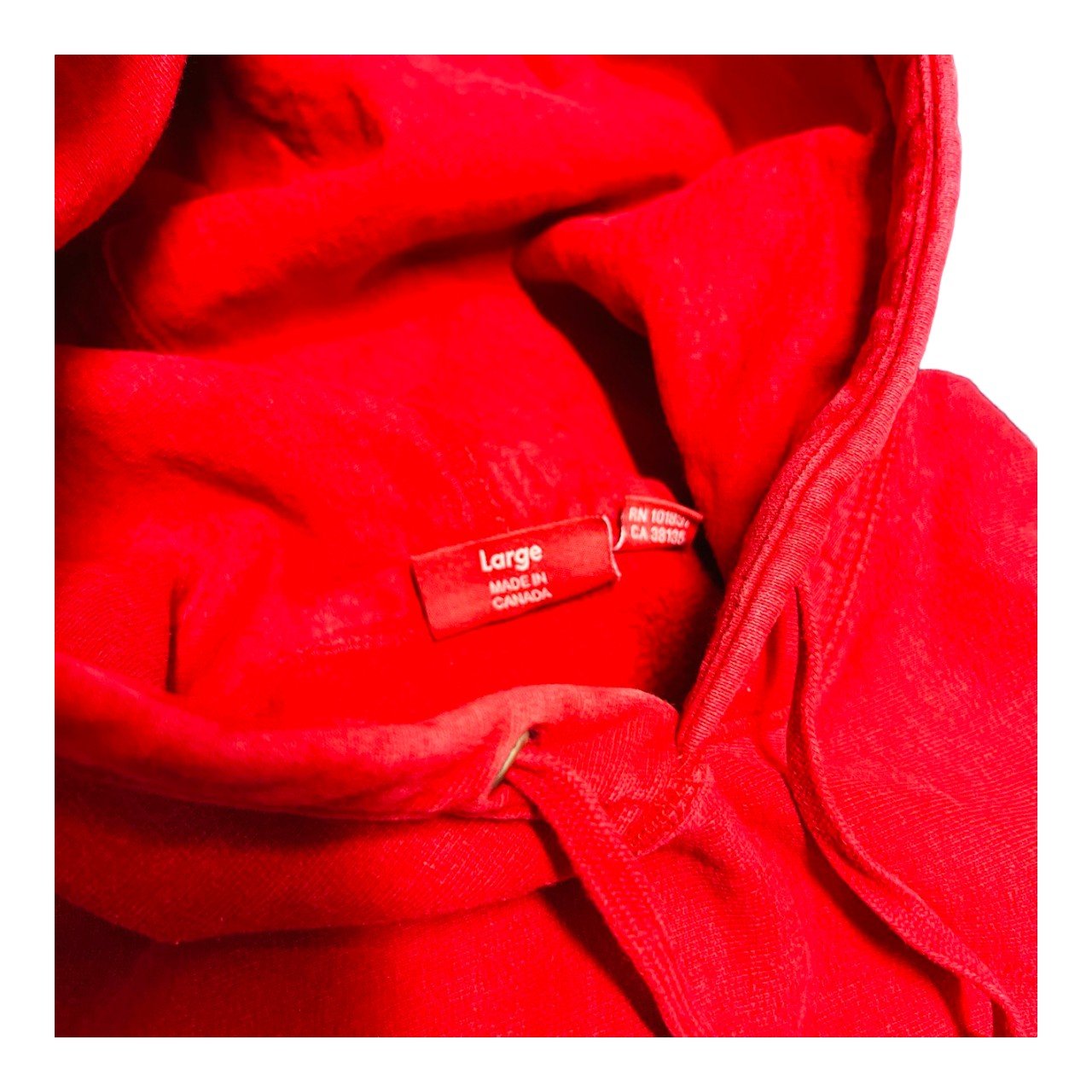 Supreme Patent/Chenille Arc Logo Hooded Sweatshirt Red L - Supplied LuxurySUPREME