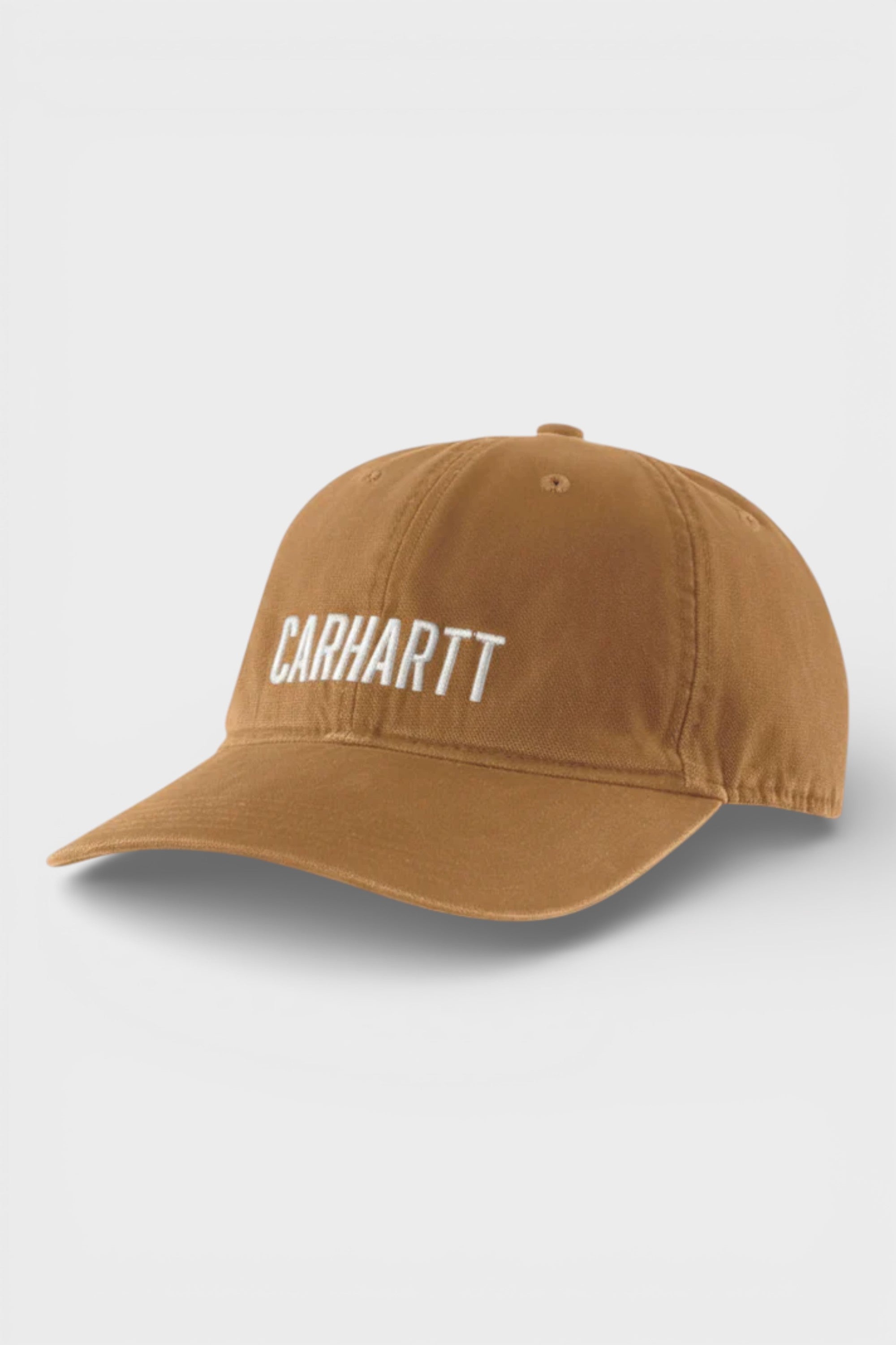 Carhartt Embroidered Logo Cap Tan White