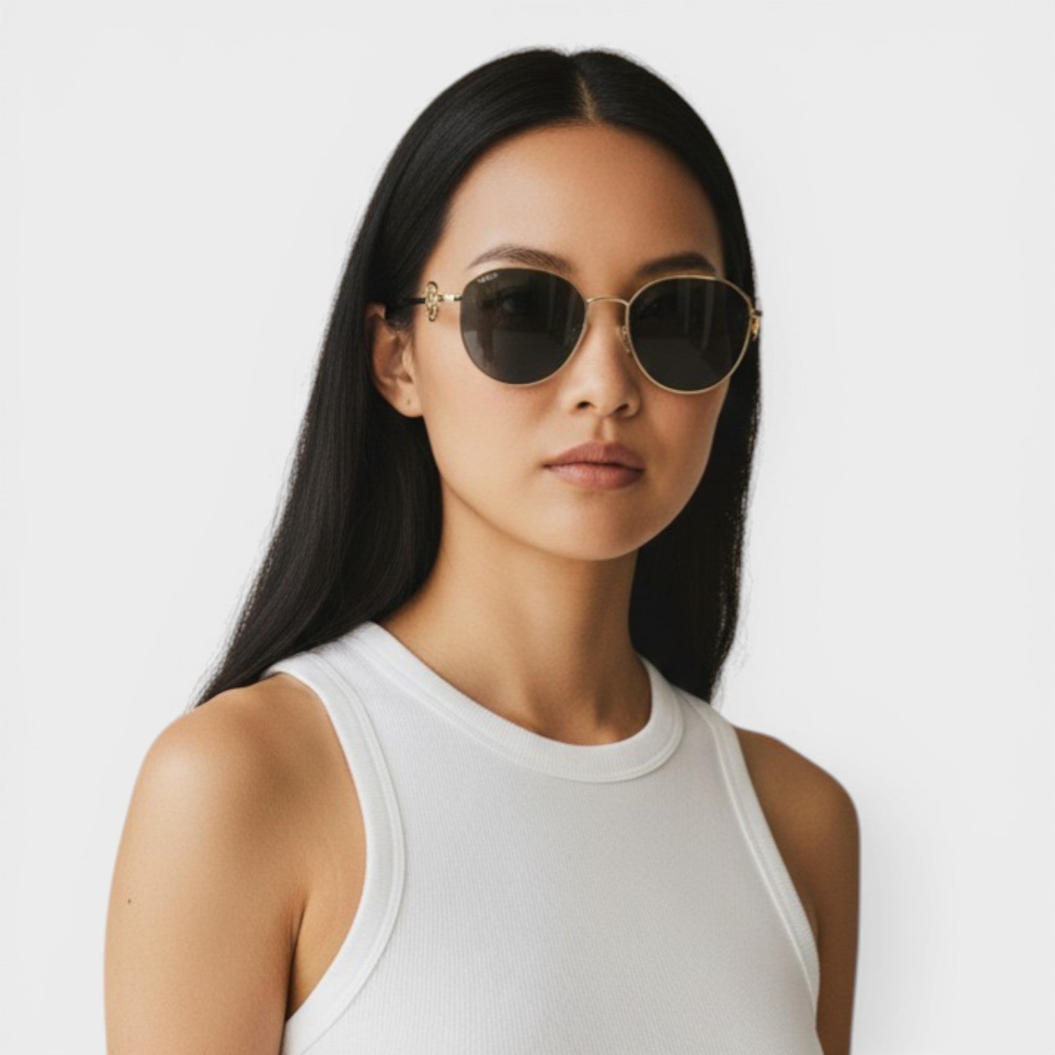 Medusa Metal Sunglasses Gold
