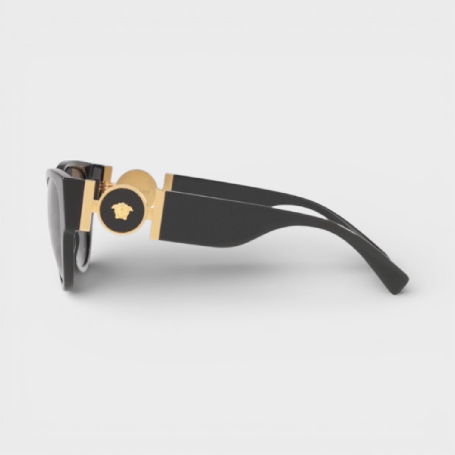 Medusa Aviator Sunglasses Black Gold