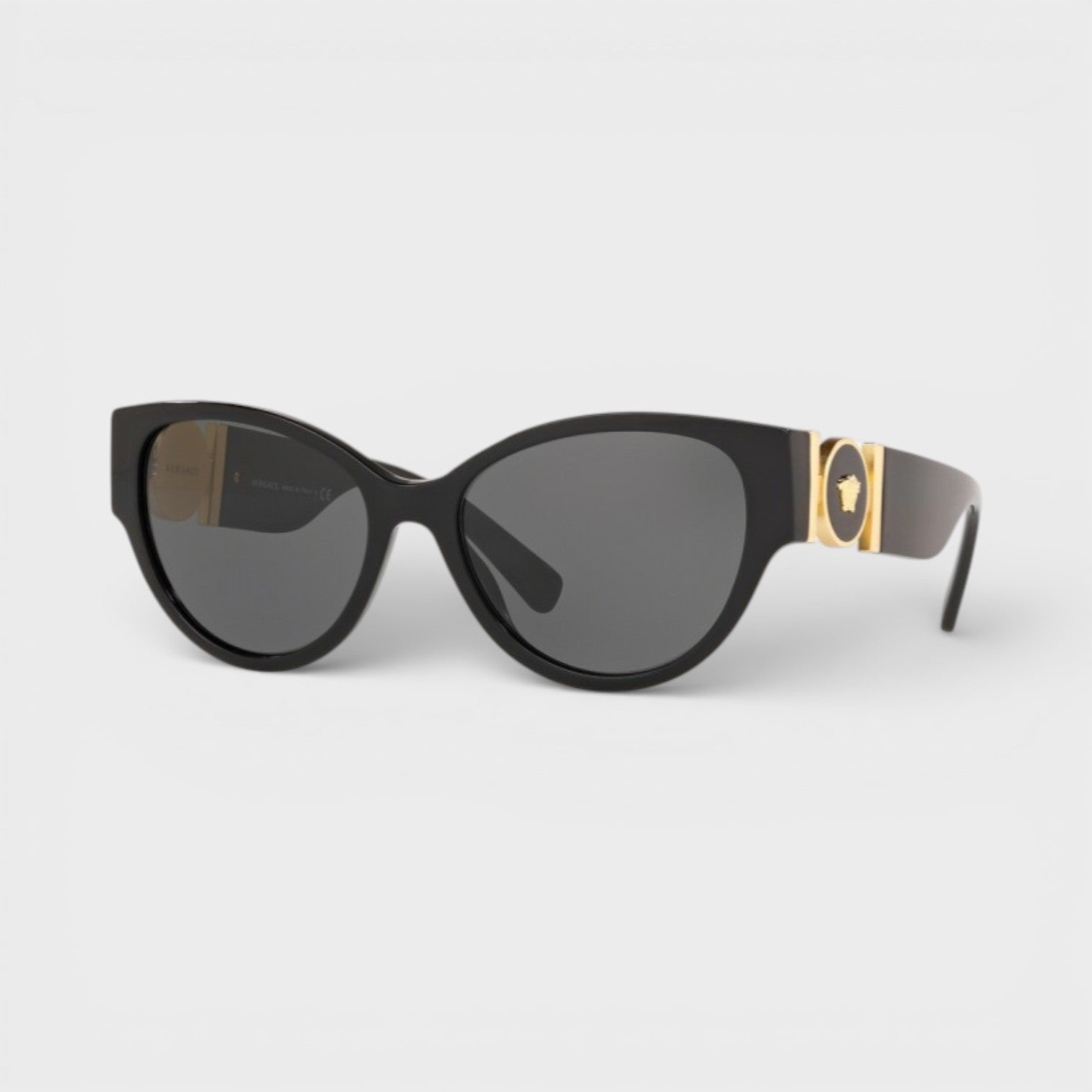 Medusa Aviator Sunglasses Black Gold