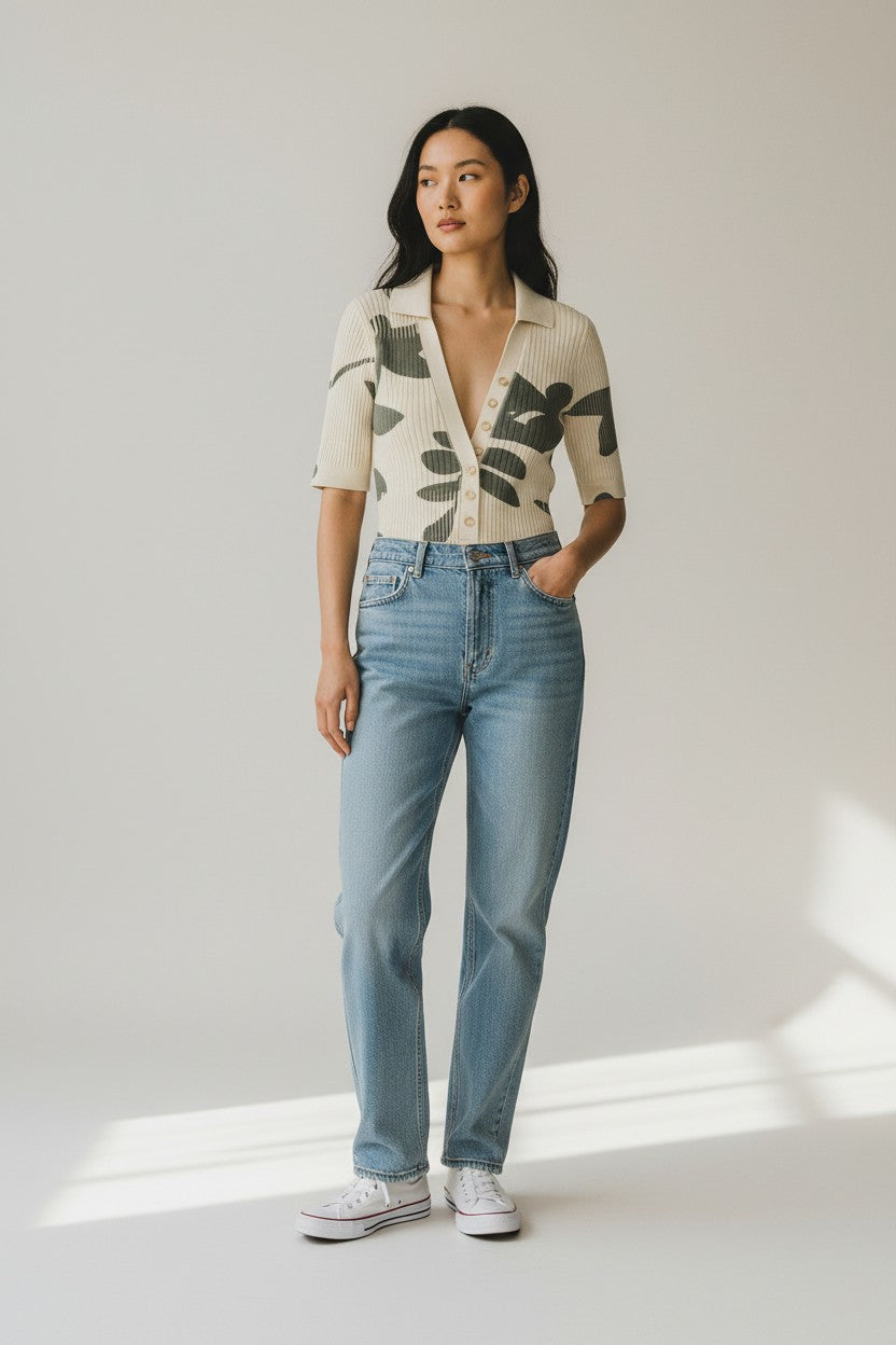 Jacquemus Le Body Yauco Print Beige